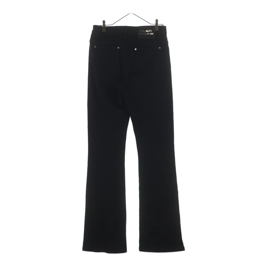 GUAPI(グアピ) OBSIDIAN BLACK BASICS FLARED DENIM 25WO-GP-SS06 オブシディアン ベーシックフレアデニムパンツ ブラック