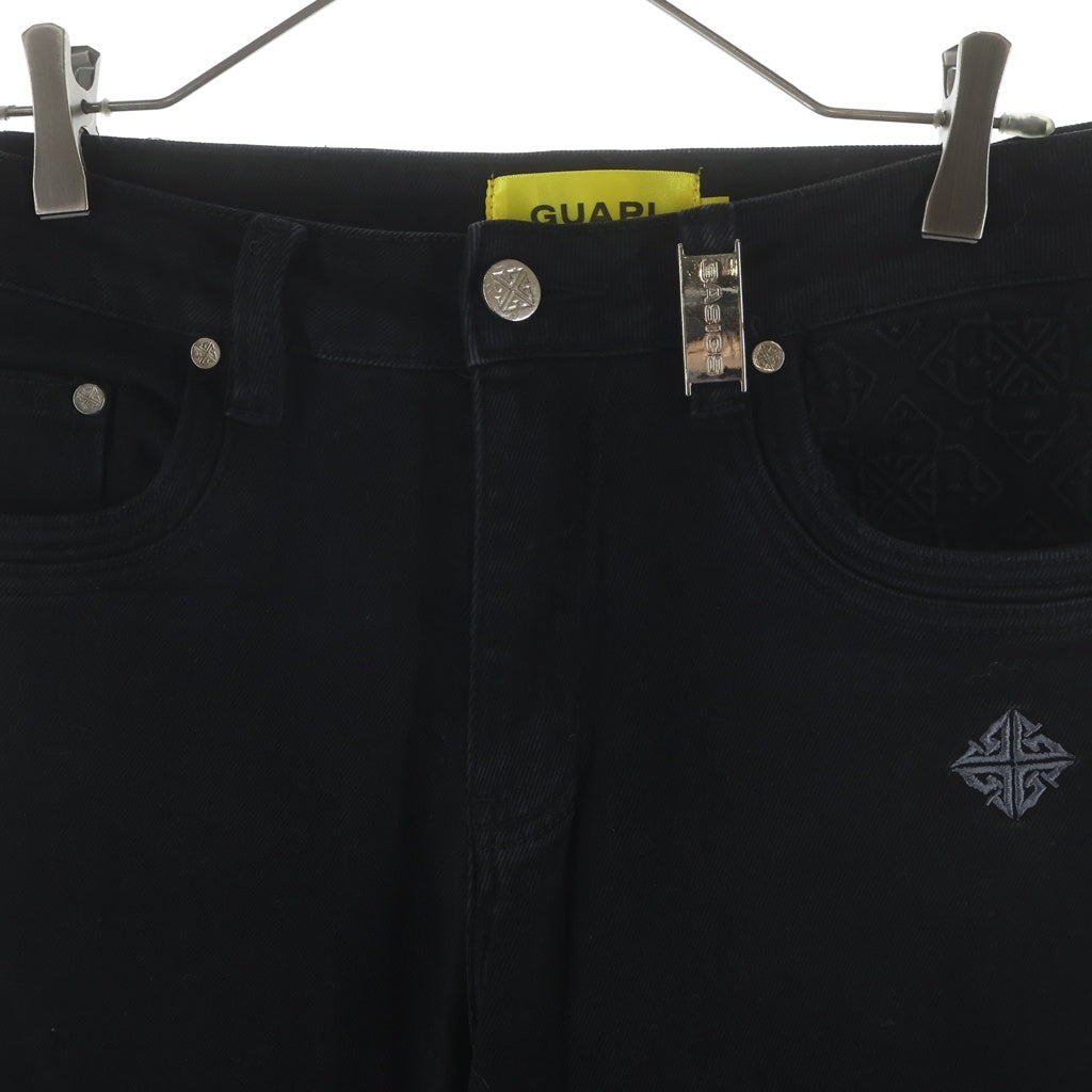 GUAPI(グアピ) OBSIDIAN BLACK BASICS FLARED DENIM 25WO-GP-SS06 オブシディアン ベーシックフレアデニムパンツ ブラック
