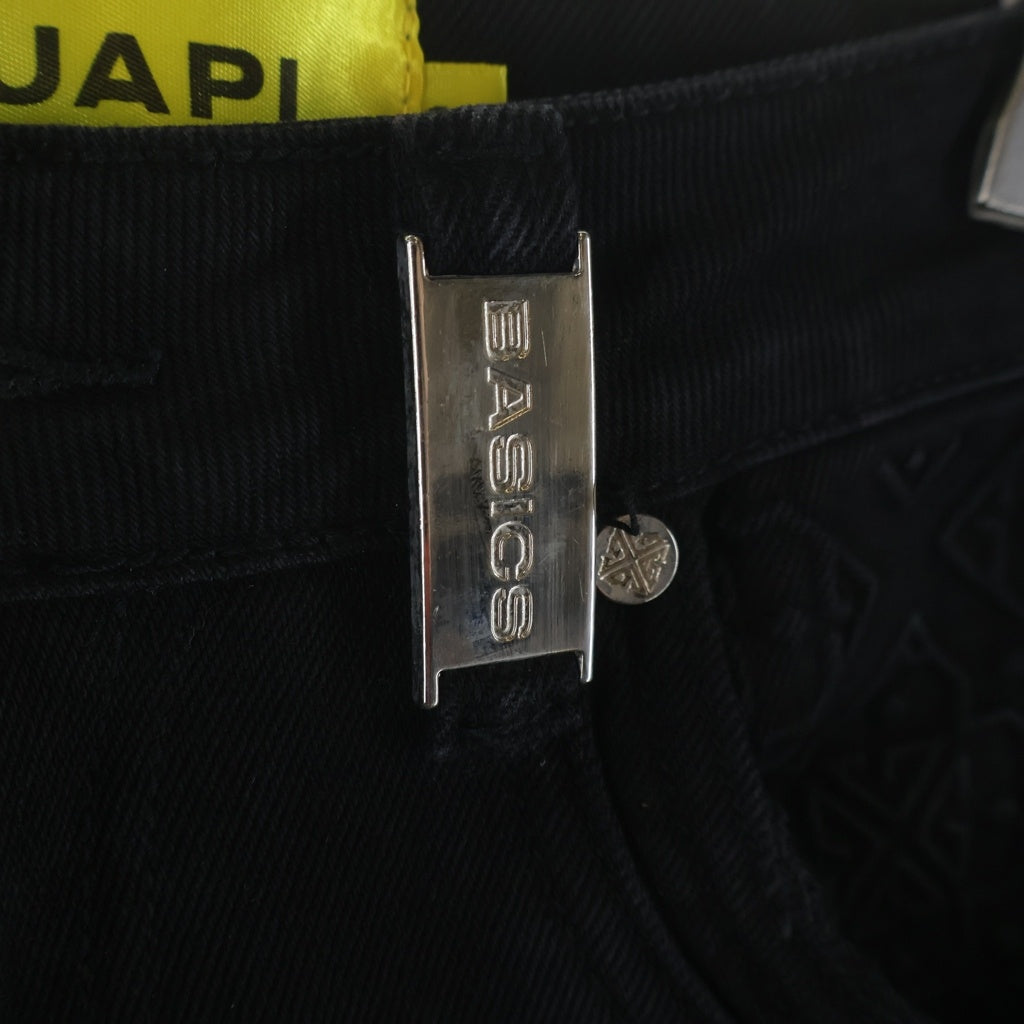 GUAPI(グアピ) OBSIDIAN BLACK BASICS FLARED DENIM 25WO-GP-SS06 オブシディアン ベーシックフレアデニムパンツ ブラック