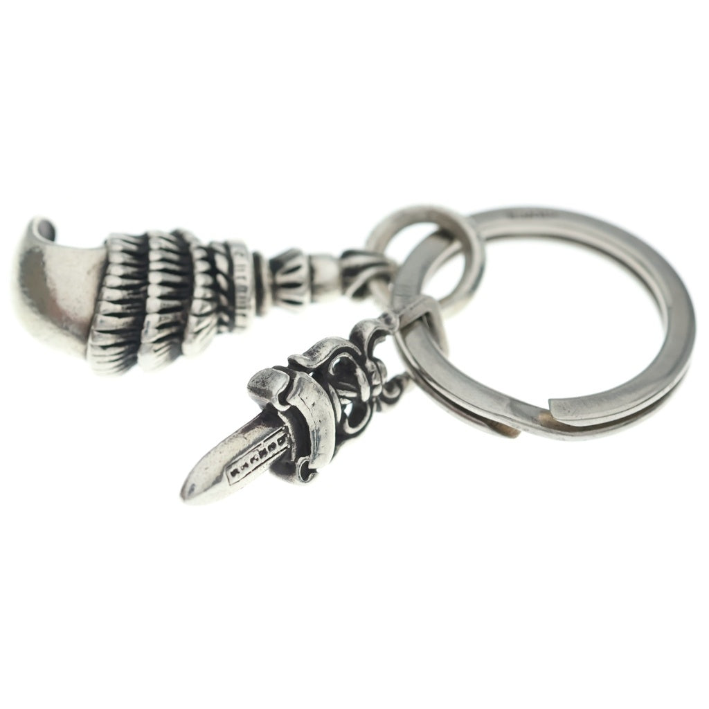 CHROME HEARTS(クロムハーツ) CROW&No5 DGGR クロウ #5 ダガー キーリング シルバー