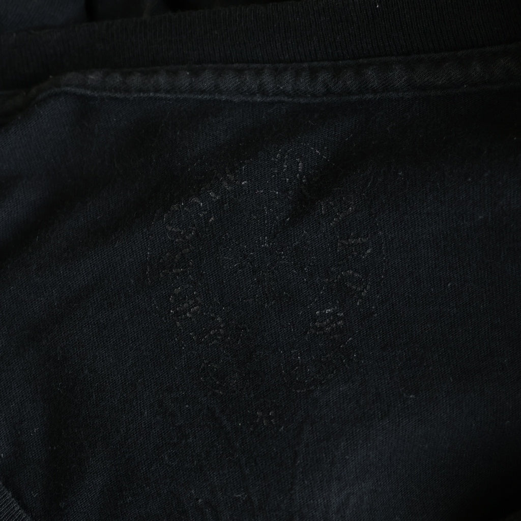 CHROME HEARTS(クロムハーツ) Back Cross Horseshoe L/S Tee バッククロス ホースシュープリント長袖Tシャツ ブラック/ホワイト