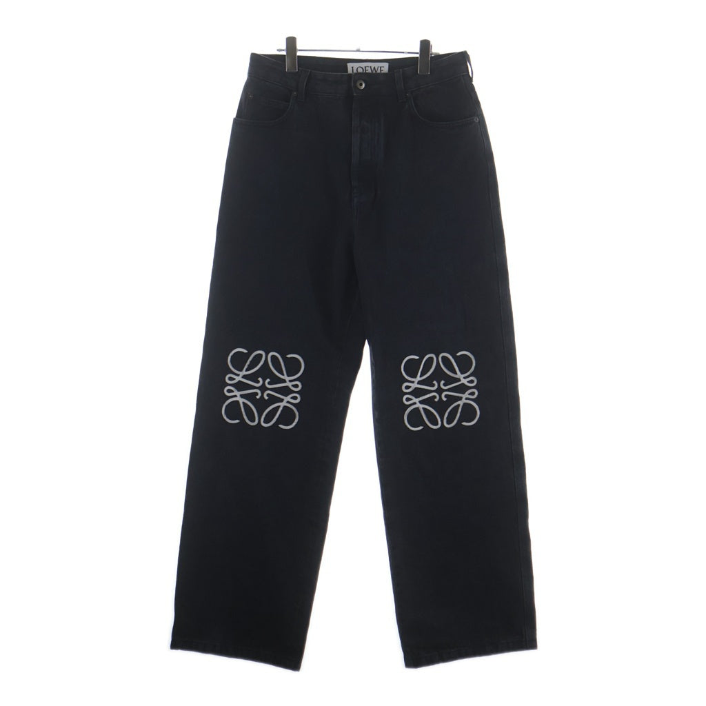LOEWE(ロエベ) ANAGRAM BAGGY アナグラム ボタンフライ バギージーンズ デニムパンツ インディゴブラック H526Y11W61
