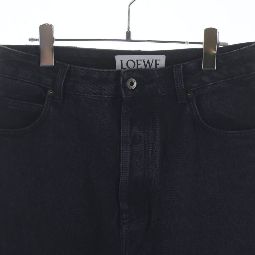 LOEWE(ロエベ) ANAGRAM BAGGY アナグラム ボタンフライ バギージーンズ デニムパンツ インディゴブラック H526Y11W61