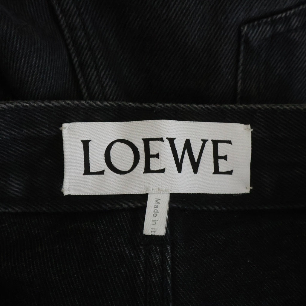 LOEWE(ロエベ) ANAGRAM BAGGY アナグラム ボタンフライ バギージーンズ デニムパンツ インディゴブラック H526Y11W61