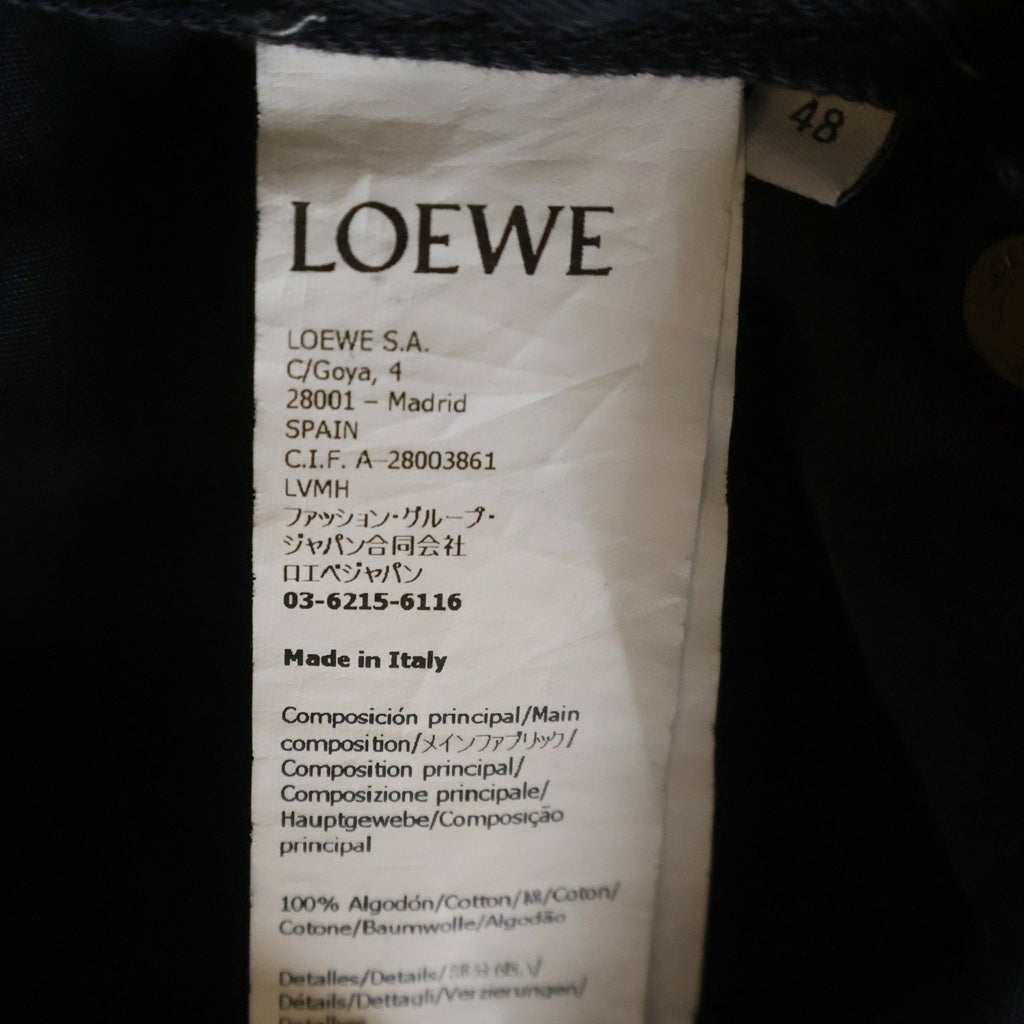 LOEWE(ロエベ) ANAGRAM BAGGY アナグラム ボタンフライ バギージーンズ デニムパンツ インディゴブラック H526Y11W61