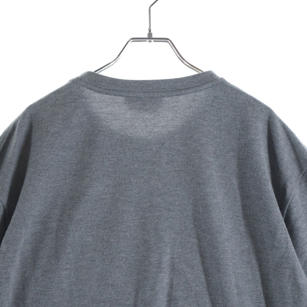 HERMES(エルメス) 25SS カシミヤ混 レザーポケットコットン半袖Tシャツ