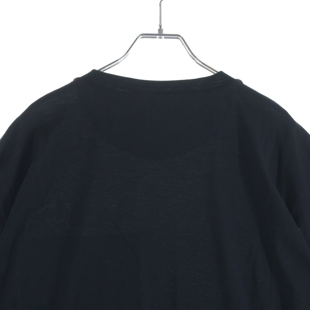PRADA(プラダ) RE-NYLON トライアングルロゴプレートTシャツ ブラック UJN661 S221 11XCK