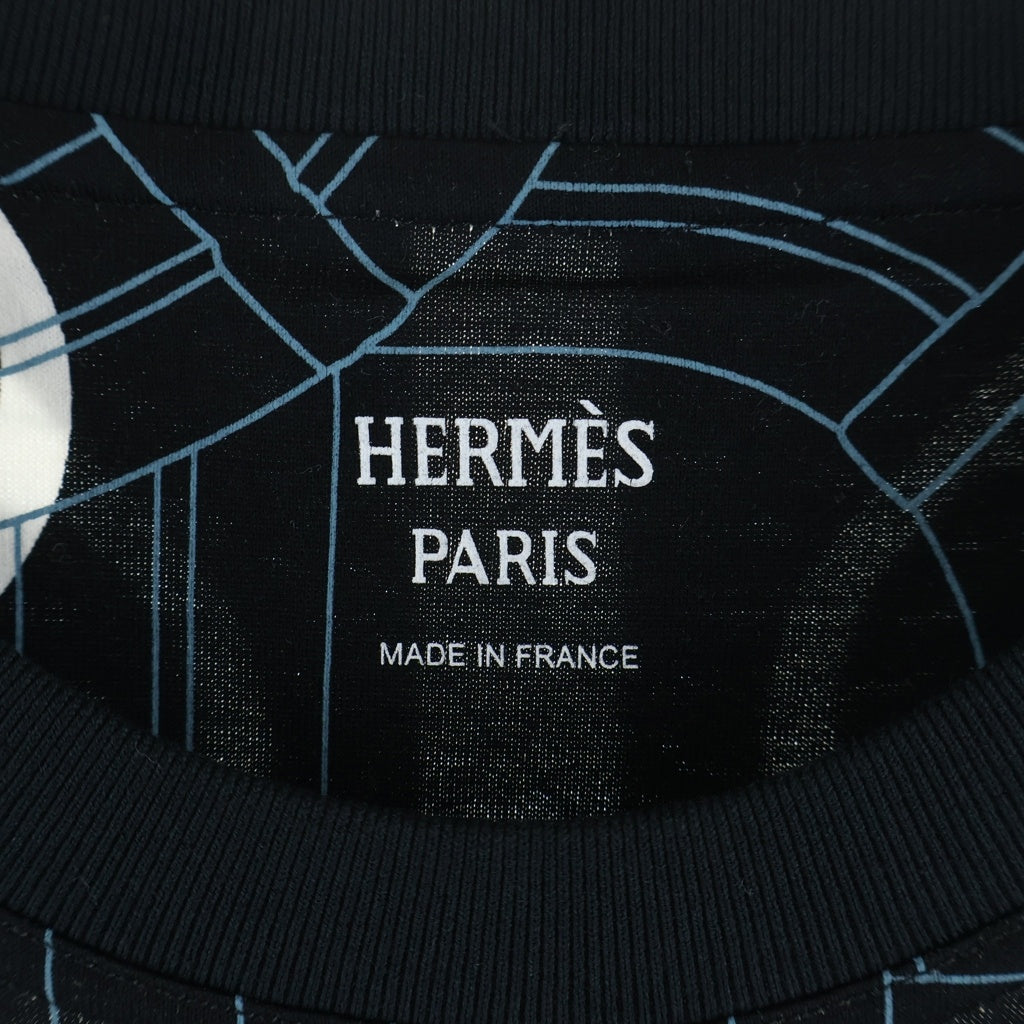 HERMES(エルメス) 24SS デトゥレ 半袖ショートスリーブワンピース ブラック 4H4525DD レディース