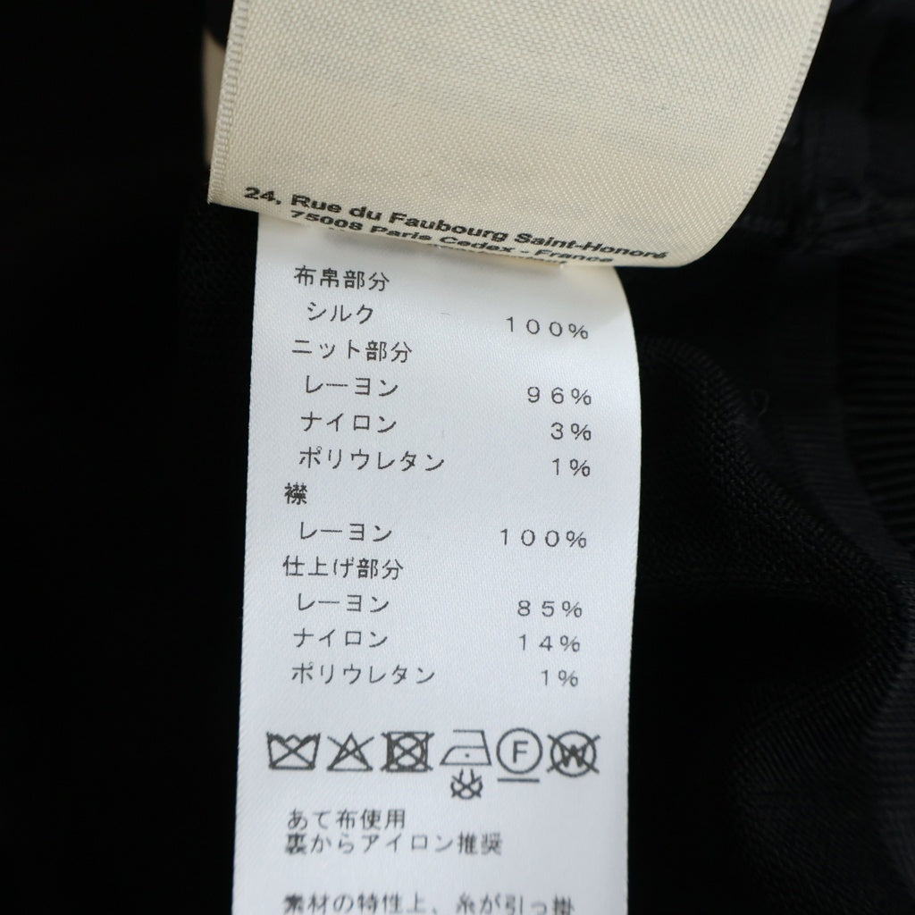 HERMES(エルメス) ツイルレーヌ ロングスリーブスウェット長袖ニット ブラック H6E2832DU レディース
