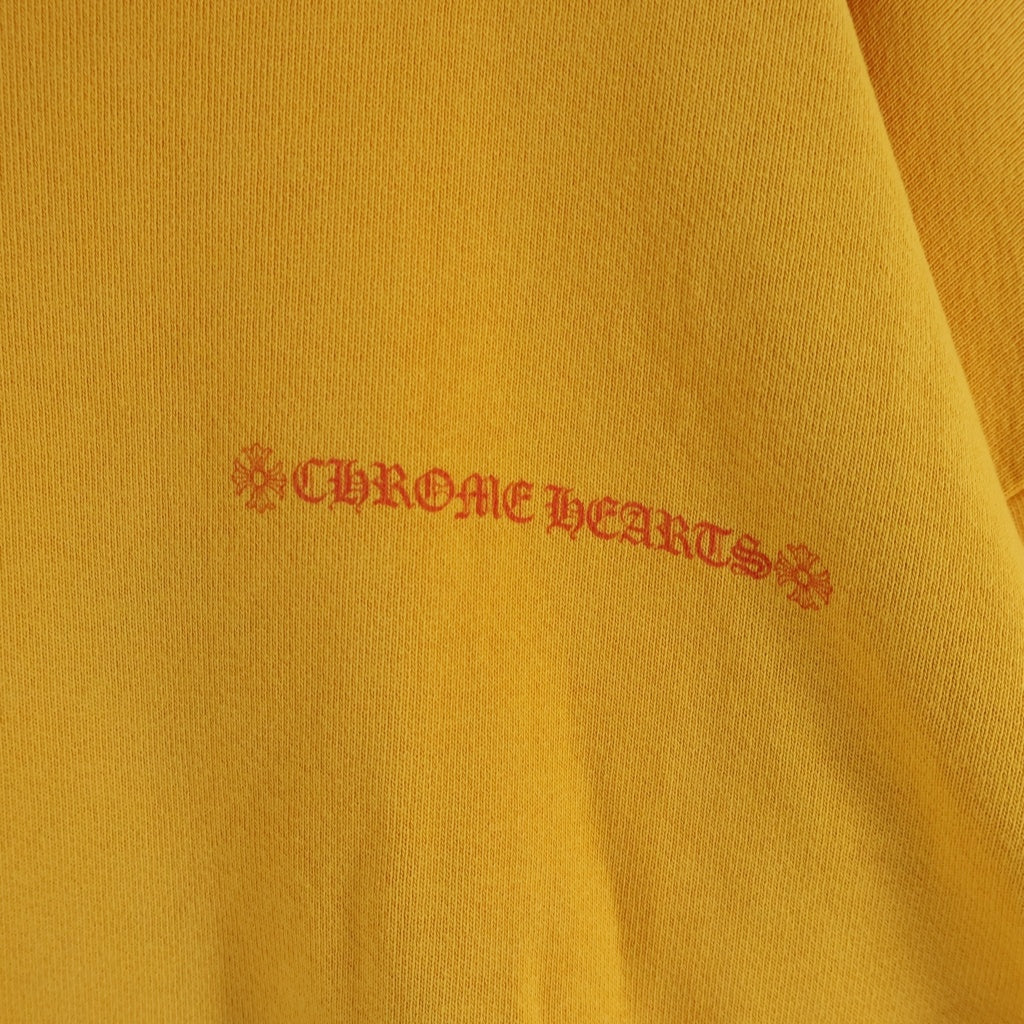 CHROME HEARTS(クロムハーツ) ×MATTY BOY PPO CallMe SWTSHRT ×マッティボーイ グラフィックプリント クルーネックトレーナー スウェット マスタード イエロー