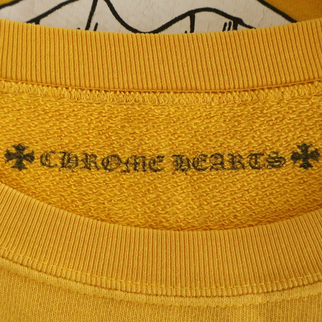 CHROME HEARTS(クロムハーツ) ×MATTY BOY PPO CallMe SWTSHRT ×マッティボーイ グラフィックプリント クルーネックトレーナー スウェット マスタード イエロー