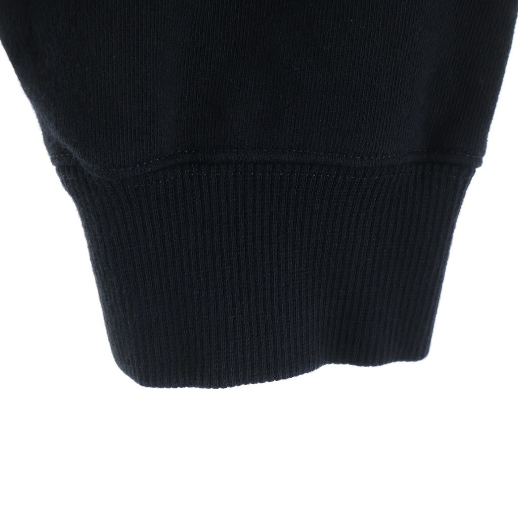 CELINE(セリーヌ) カレッジロゴ フロッキープリント クルーネック長袖スウェットトレーナー RY030670Q.38AW ブラック