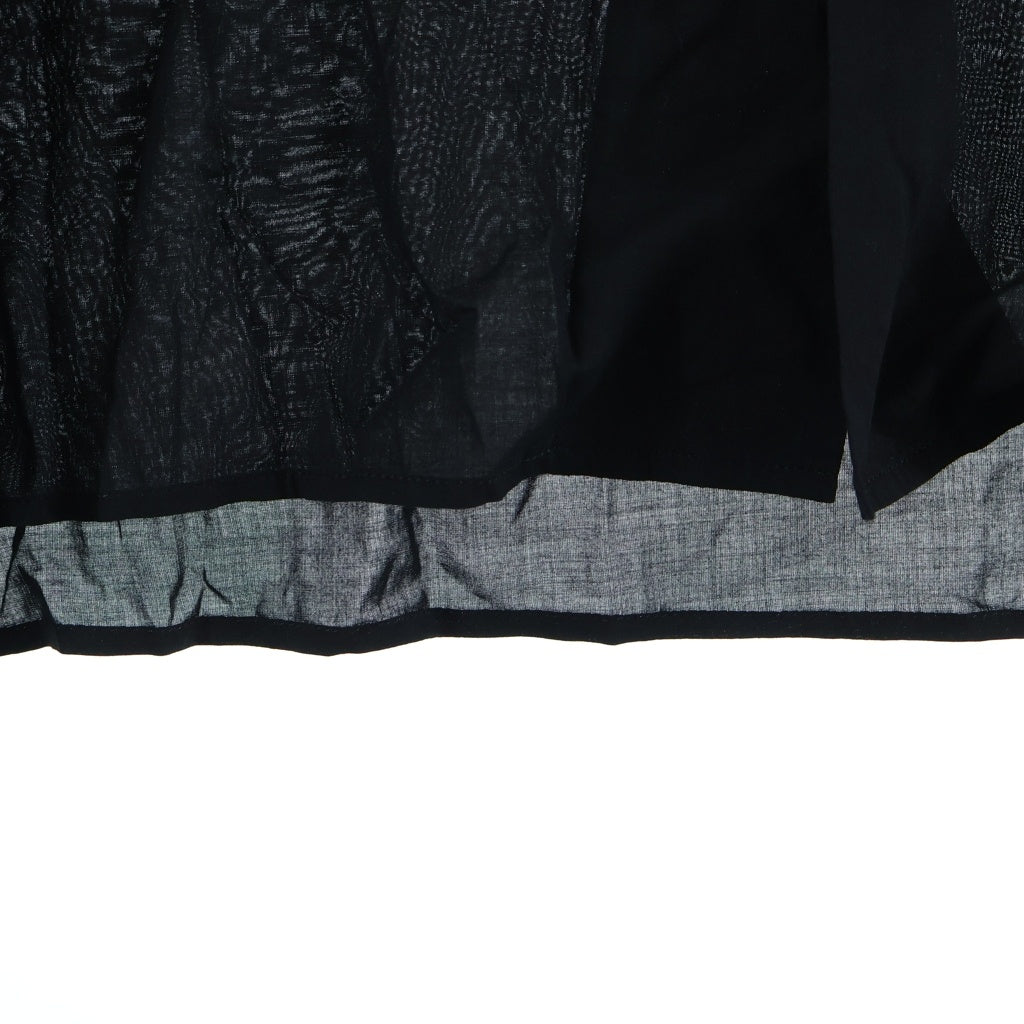WILDSIDE YOHJI YAMAMOTO(ワイルドサイド ヨウジ ヤマモト) ×内田すずめ Suzume Uchida Rayon Shirt ふたつの手 ブラック WL-B15-252