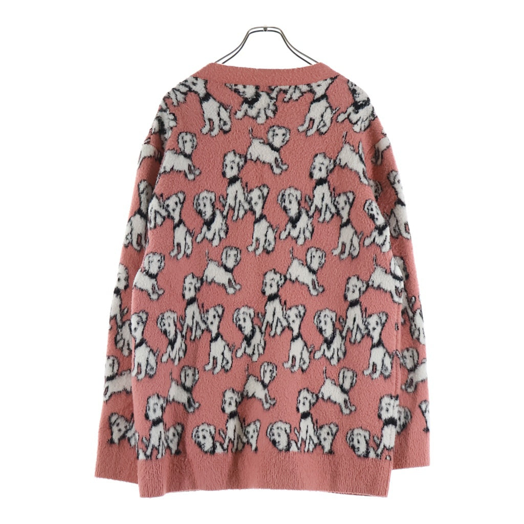 CELINE(セリーヌ) 22SS Artist Jacquard Cardigan 2A94W531Q エイミードリアン ブラッシュドコットンアーティストジャガードカーディガン ピンク
