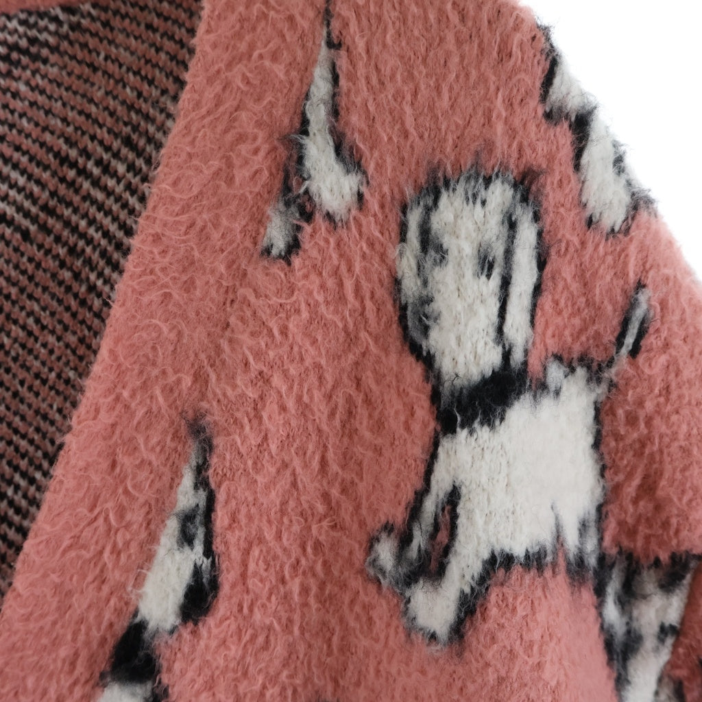 CELINE(セリーヌ) 22SS Artist Jacquard Cardigan 2A94W531Q エイミードリアン ブラッシュドコットンアーティストジャガードカーディガン ピンク