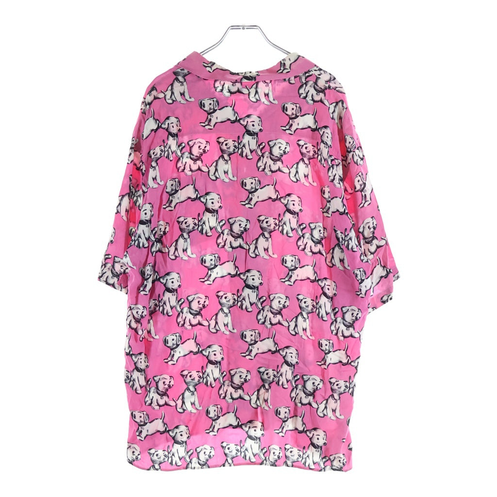 CELINE(セリーヌ) Artist Print Hawaiian Shirt 2C730307Q エイミードリアン アーティストプリントハワイアンシャツ レーヨン半袖シャツ ピンク