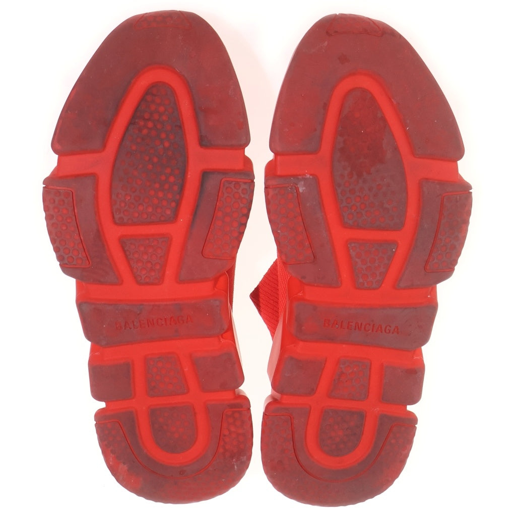 BALENCIAGA(バレンシアガ) Knit Fabric Speed Soccer Runner 645734 ニットファブリック スピードランナー ソックスハイカットスニーカー レッド