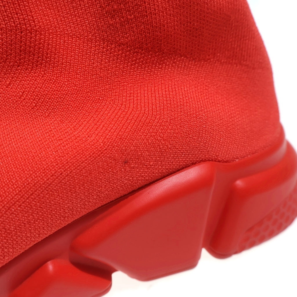 BALENCIAGA(バレンシアガ) Knit Fabric Speed Soccer Runner 645734 ニットファブリック スピードランナー ソックスハイカットスニーカー レッド