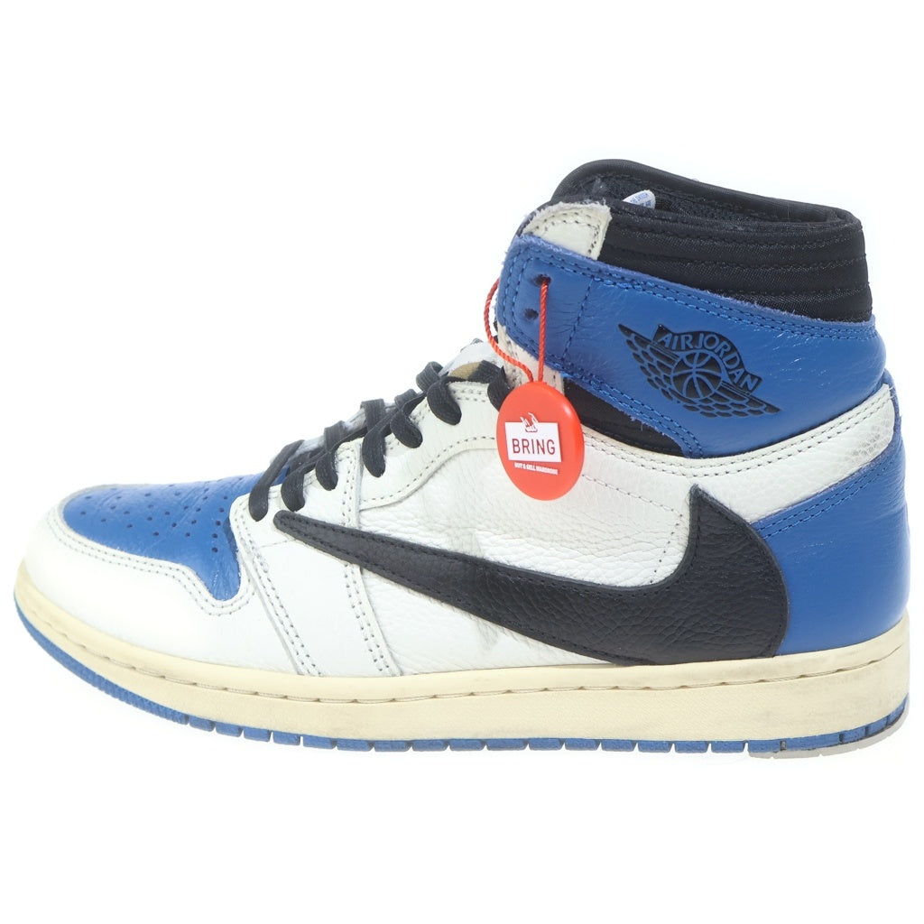 NIKE(ナイキ) ×TRAVIS SCOTT ×FRAGMENT DESIGN AIR JORDAN1 RETRO HIGH OG SP トラヴィススコット フラグメントデザイン エアジョーダン1 ハイカットスニーカー DH3227-105