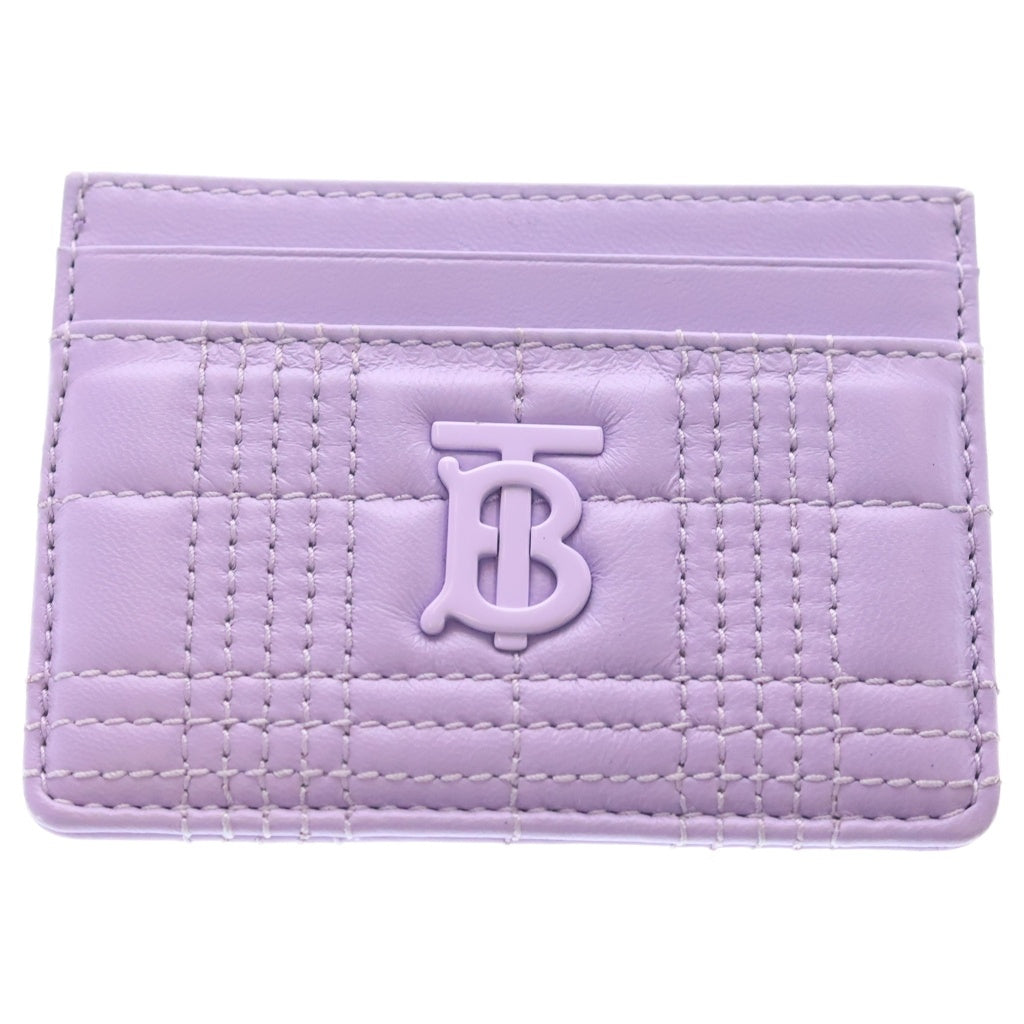 BURBERRY(バーバリー) TB Quilted Leather Lola Card Holder カードケース 8064827 パープル