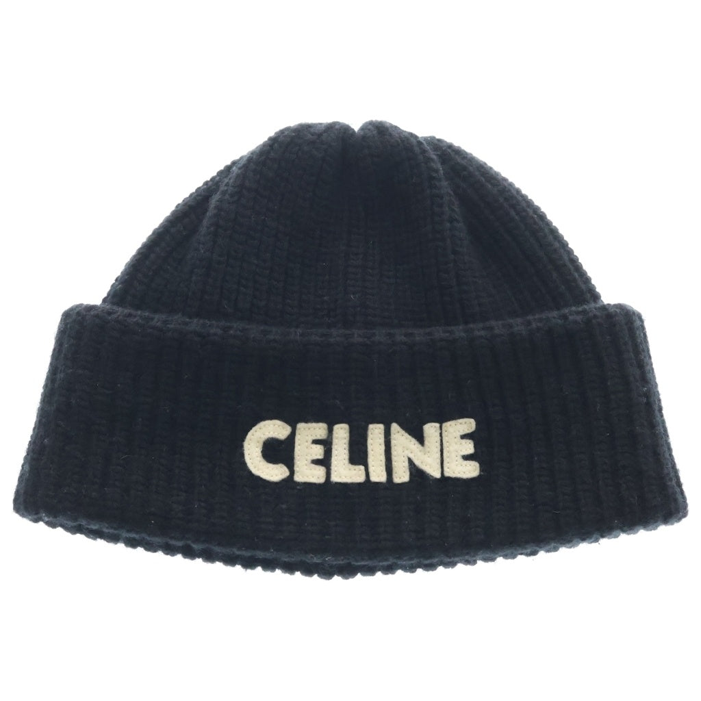 CELINE(セリーヌ) フェルトロゴニットビーニー 2AC93423P ブラック