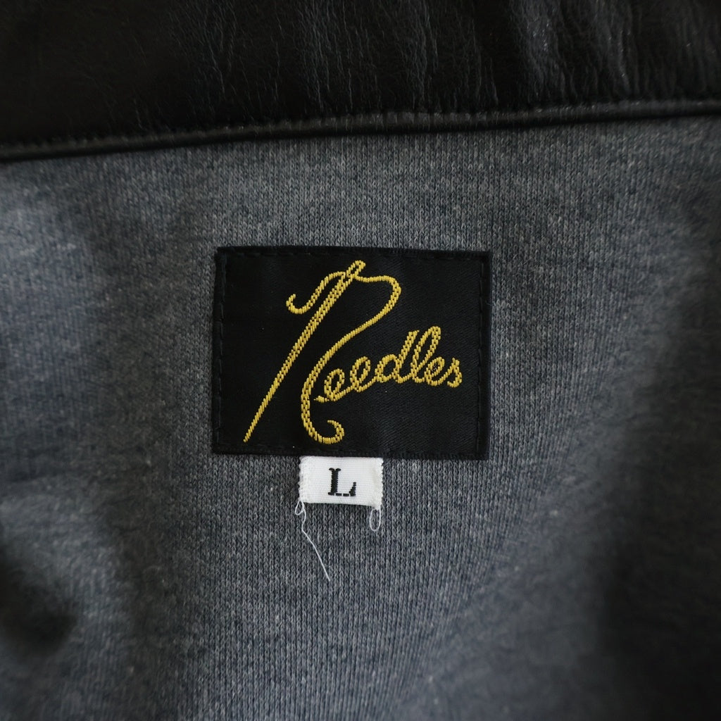Needles(ニードルス) NUBIAN別注 PIPING COWBOY JACKET シンセティックレザー パイピング カウボーイ ジャケット ブラック RW1653