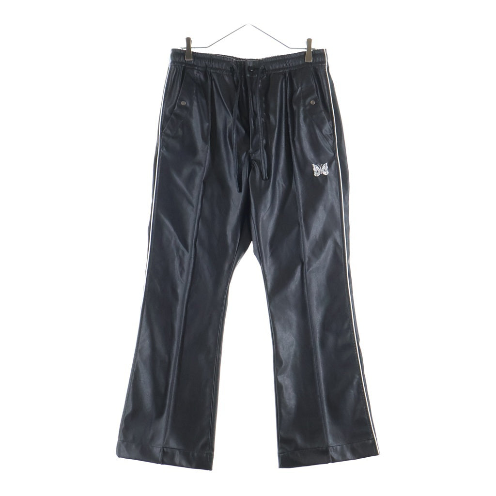 Needles(ニードルス) NUBIAN別注 PIPING COWBOY PANT シンセティックレザー パイピング カウボーイ パンツ ブラック RW1654