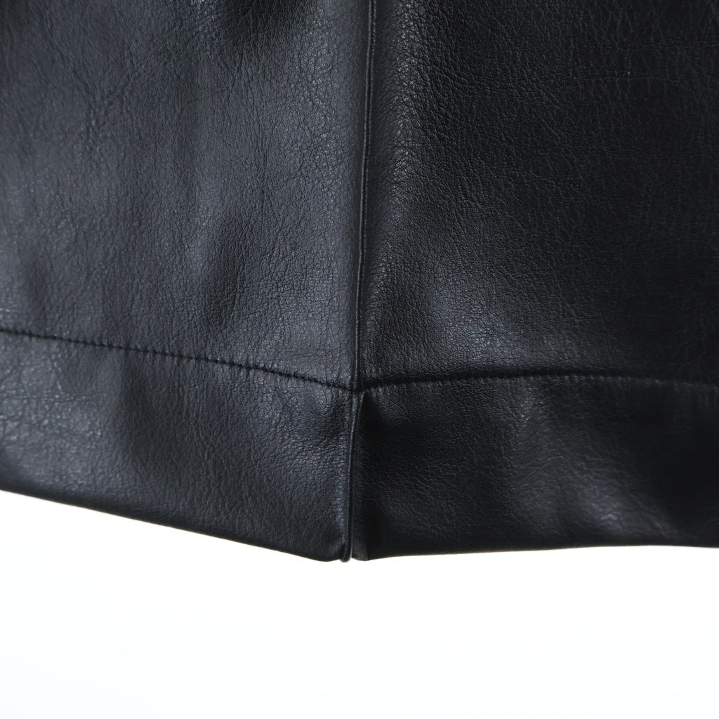 Needles(ニードルス) NUBIAN別注 PIPING COWBOY PANT シンセティックレザー パイピング カウボーイ パンツ ブラック RW1654