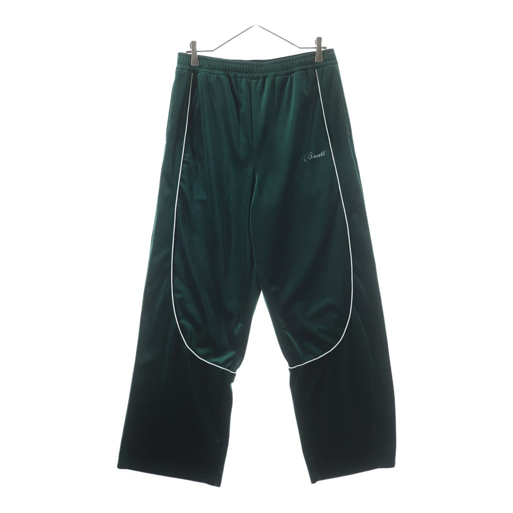BREATH(ブレス) SCRIPT LOGO PIPING VELOUR PANTS スクリプト ロゴ パイピング ベロア パンツ グリーン BR25SSーP1021