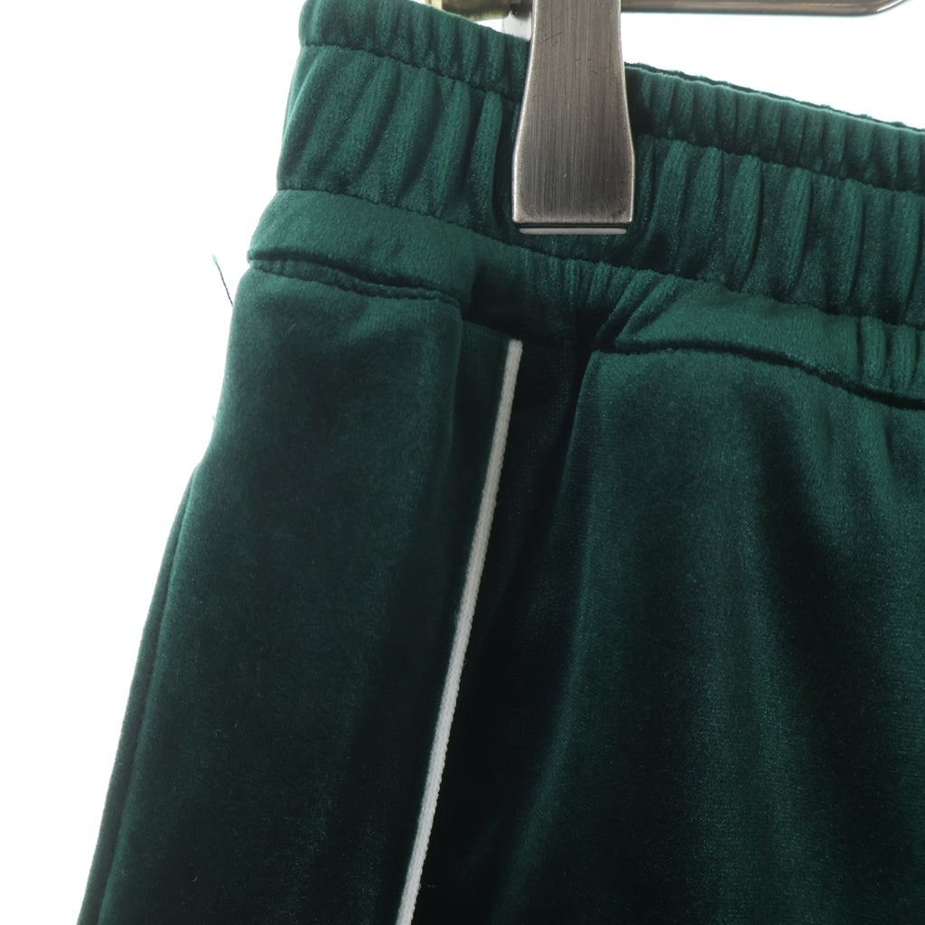 BREATH(ブレス) SCRIPT LOGO PIPING VELOUR PANTS スクリプト ロゴ パイピング ベロア パンツ グリーン BR25SSーP1021
