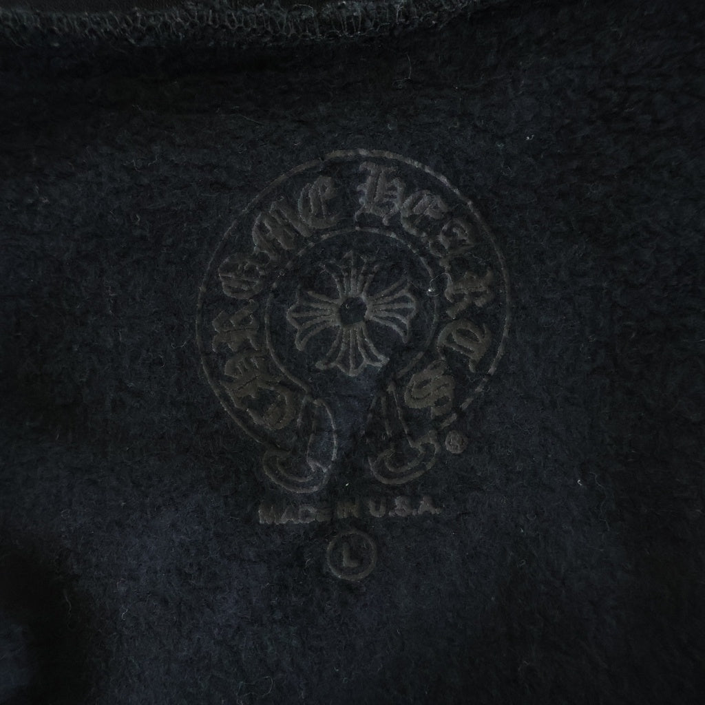 CHROME HEARTS(クロムハーツ) SWTSHRT HD ZIP 大阪限定バックホースシュープリントダガージップパーカー フーディ ブラック