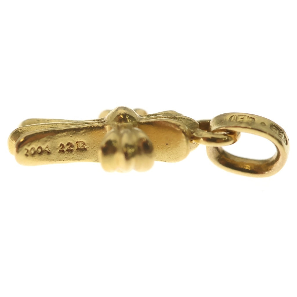 CHROME HEARTS(クロムハーツ) 22K CRS BBYFAT ベイビーファットクロス ペンダントトップ ゴールドBCA037