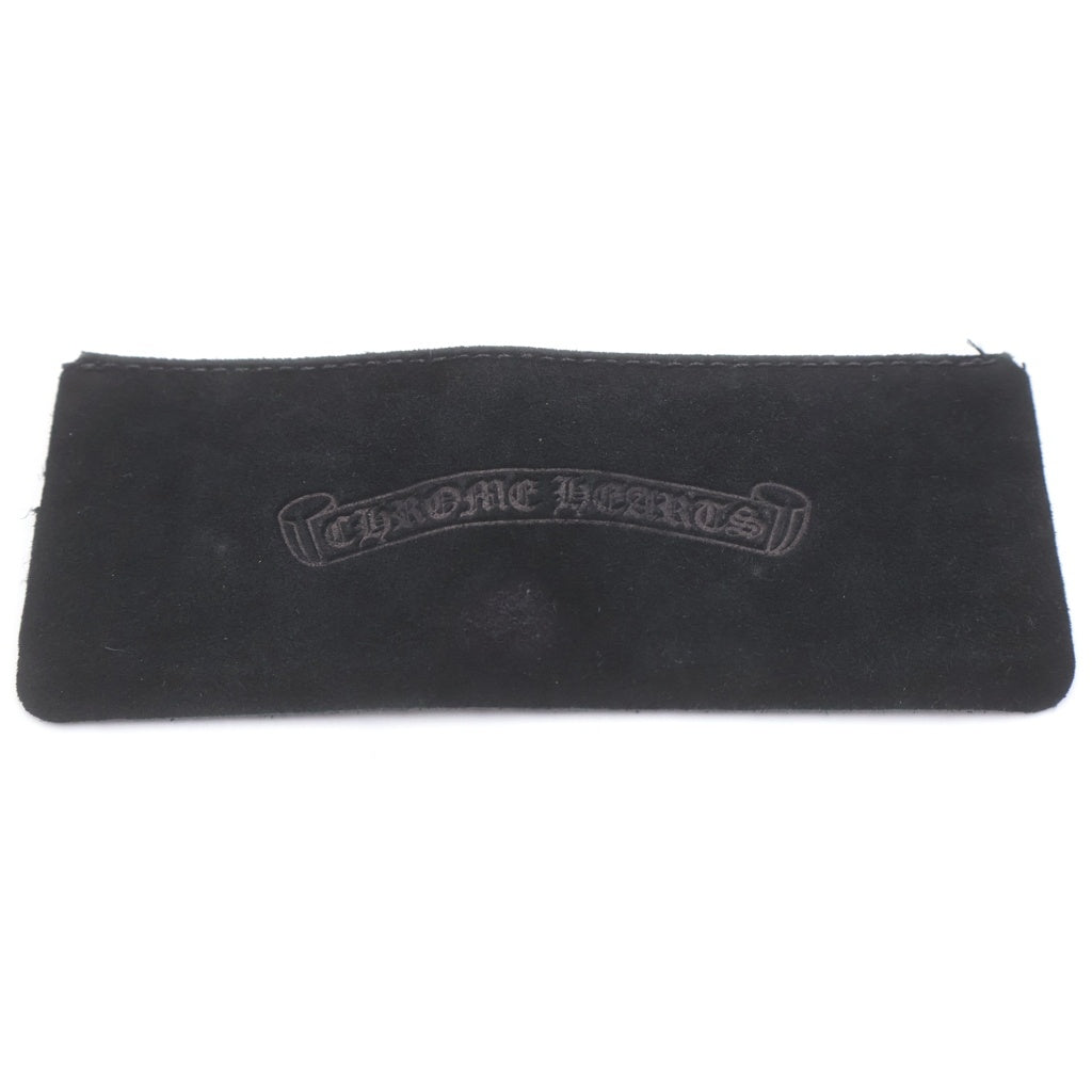 CHROME HEARTS(クロムハーツ) CHUTE クロムハーツ クロス装飾サイドレザー カバー サングラス ホワイト