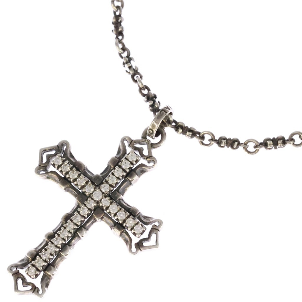 ROYAL ORDER(ロイヤルオーダー) Medium Consort Cross w/ CZ コンソートクロス チェーン シルバー