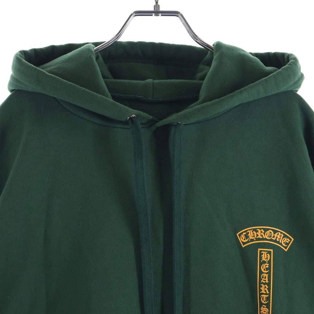 CHROME HEARTS(クロムハーツ) SWTSHRT PLVR LTD ONLINE オンライン限定 Tバープリント プルオーバースウェットパーカー フーディー グリーン