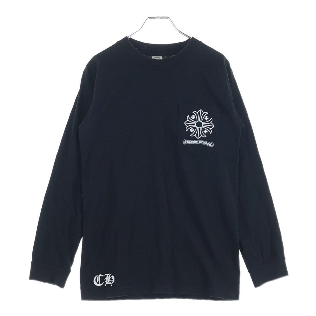 CHROME HEARTS(クロムハーツ) OLD L/S TEE オールド バックCHプラスプリント 長袖Tシャツカットソー ブラック
