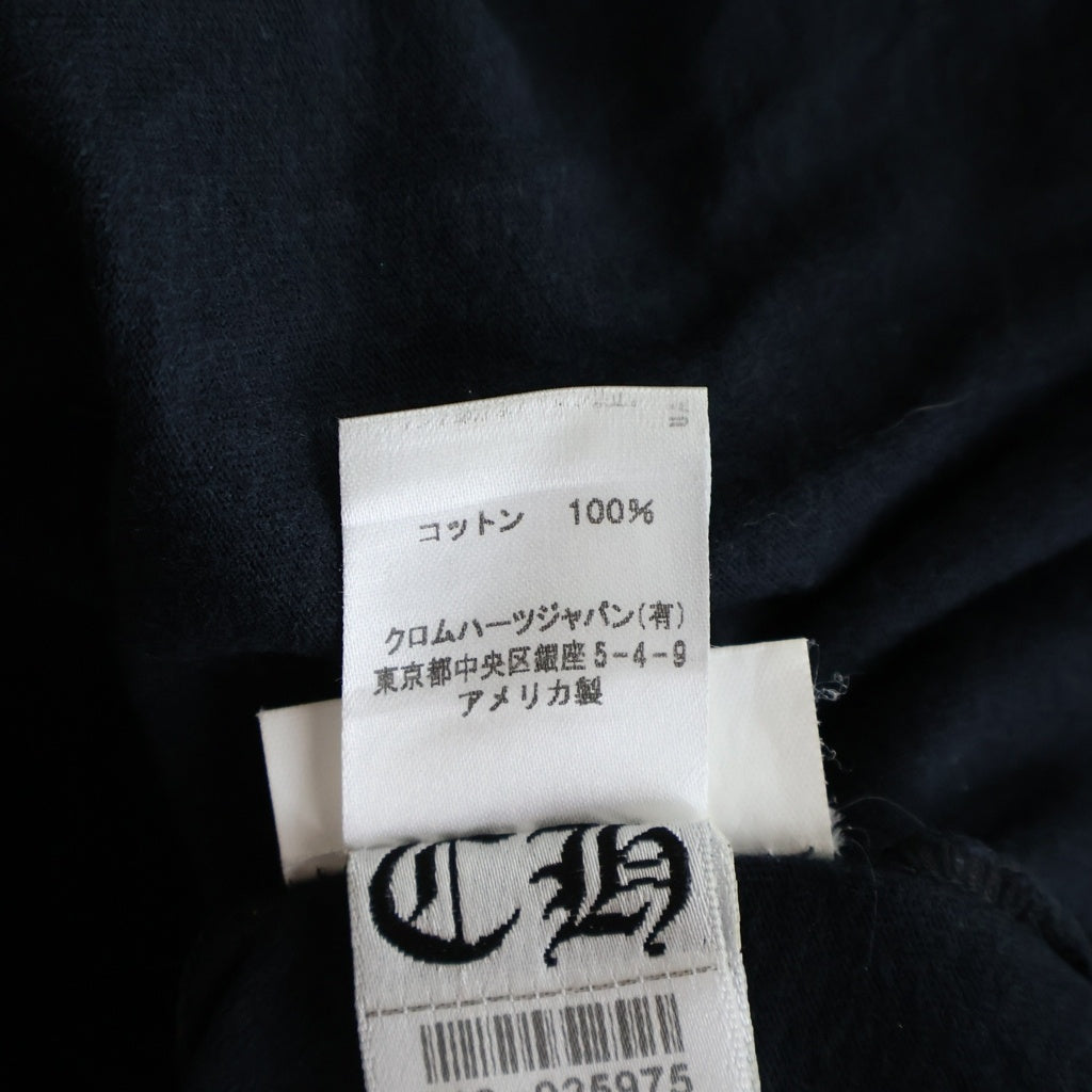 CHROME HEARTS(クロムハーツ) OLD Made In Hollywood Vertical Logo Tee メイドインハリウッド ヴァーティカルロゴ 半袖Tシャツカットソー ブラック/ホワイト