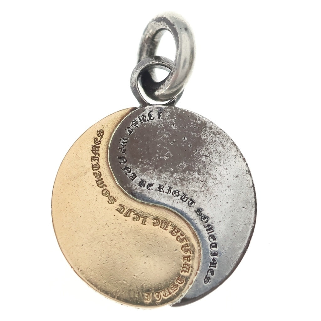 CHROME HEARTS(クロムハーツ) YIN YANG MD インヤンミディアム コンビチャーム ネックレストップ シルバー/ゴールド