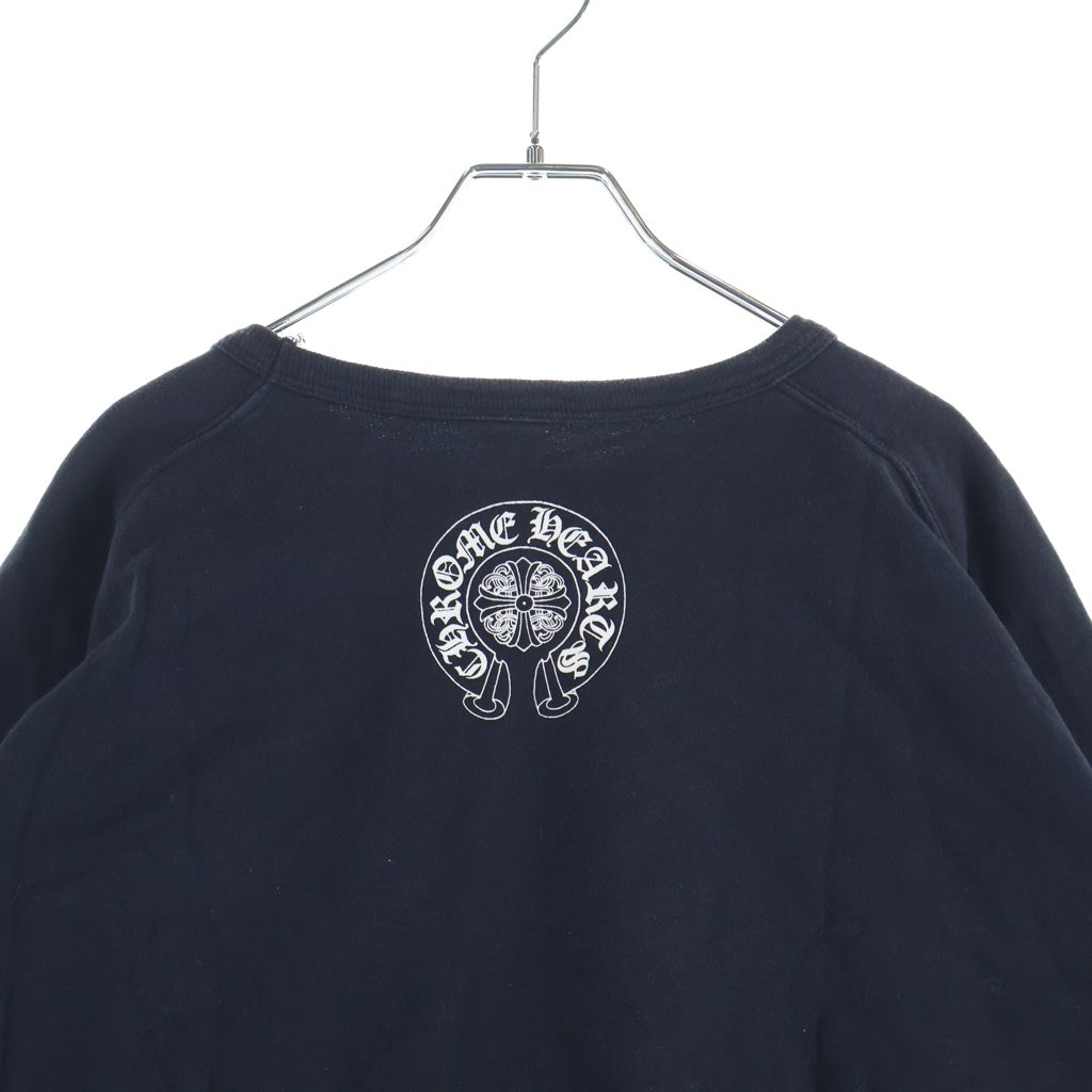 CHROME HEARTS(クロムハーツ) OLD SWTSHRT 袖フローラル クルーネックスウェット ブラック