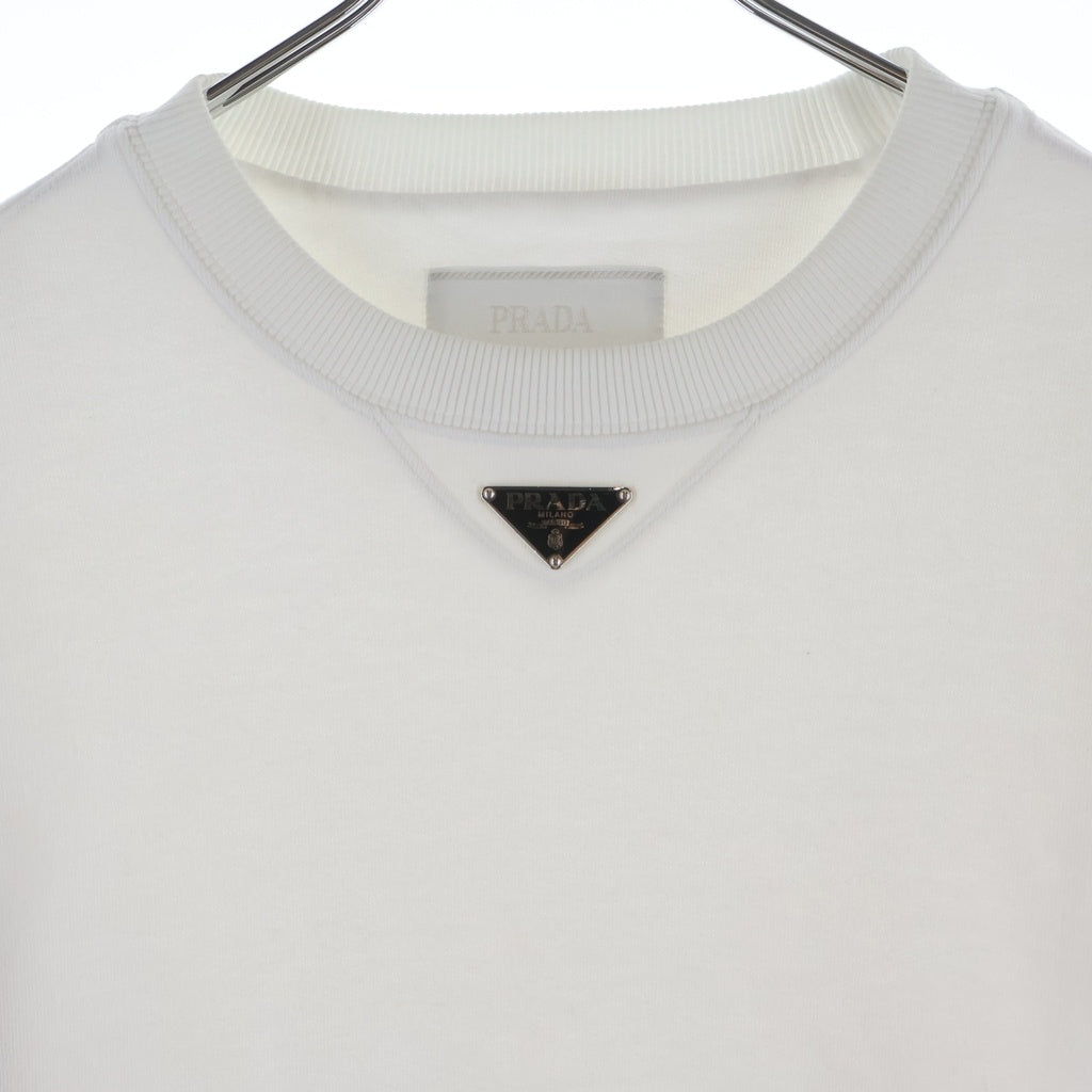 PRADA(プラダ) 23AW トライアングルロゴ スウェットトレーナー UJL26A S232 11LN ホワイト