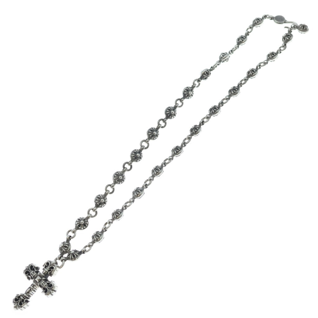 CHROME HEARTS(クロムハーツ) #1 CRSBL CHN FILIG CRS クロスボールチェーン フィリグリークロスXS ネックレス シルバー BCA191