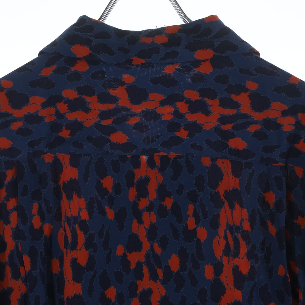 WACKO MARIA(ワコマリア) 21SS Leopard Hawaiian Shirt レオパード ハワイアン半袖シャツ ブルー/レッド