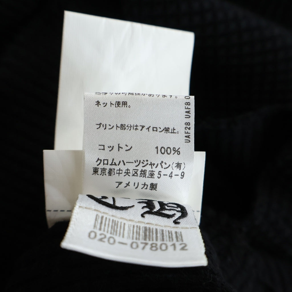CHROME HEARTS(クロムハーツ) Thermal L/S Tee サーマルカットソー 袖フローラルプリント ブラック