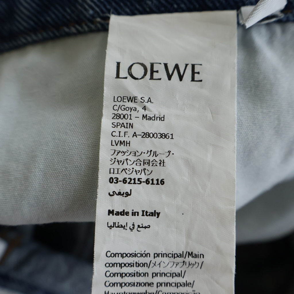 LOEWE(ロエベ) ANAGRAM BAGGY JEANS AF アナグラムバギージーンズ インディゴ H526Y11WA6