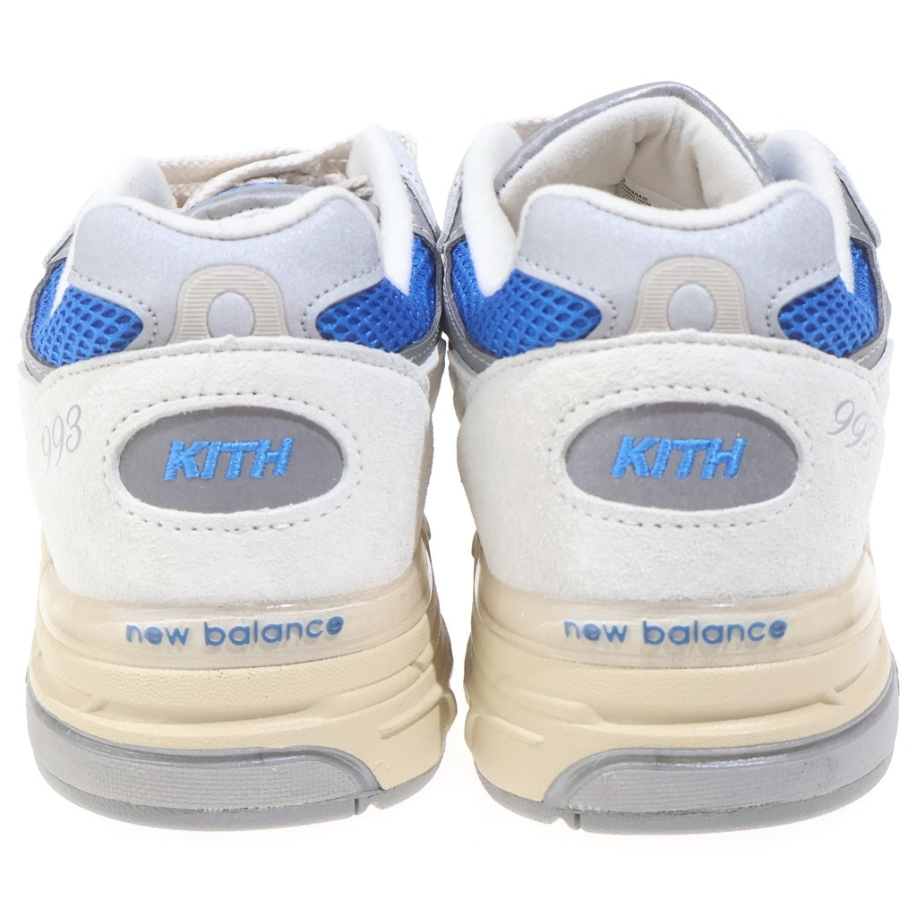 New Balance(ニューバランス) × KITH 993 ローカットスニーカー ホーム&アウェイ グレー/ブルー U993MS