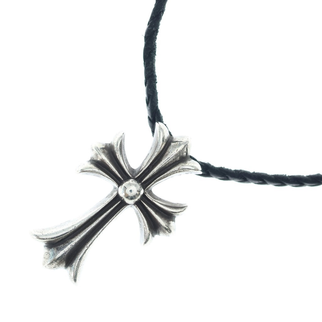 CHROME HEARTS(クロムハーツ) CH CRS SMLスモールCHクロス BC ボロチップブレイド ネックレス シルバー BCA220