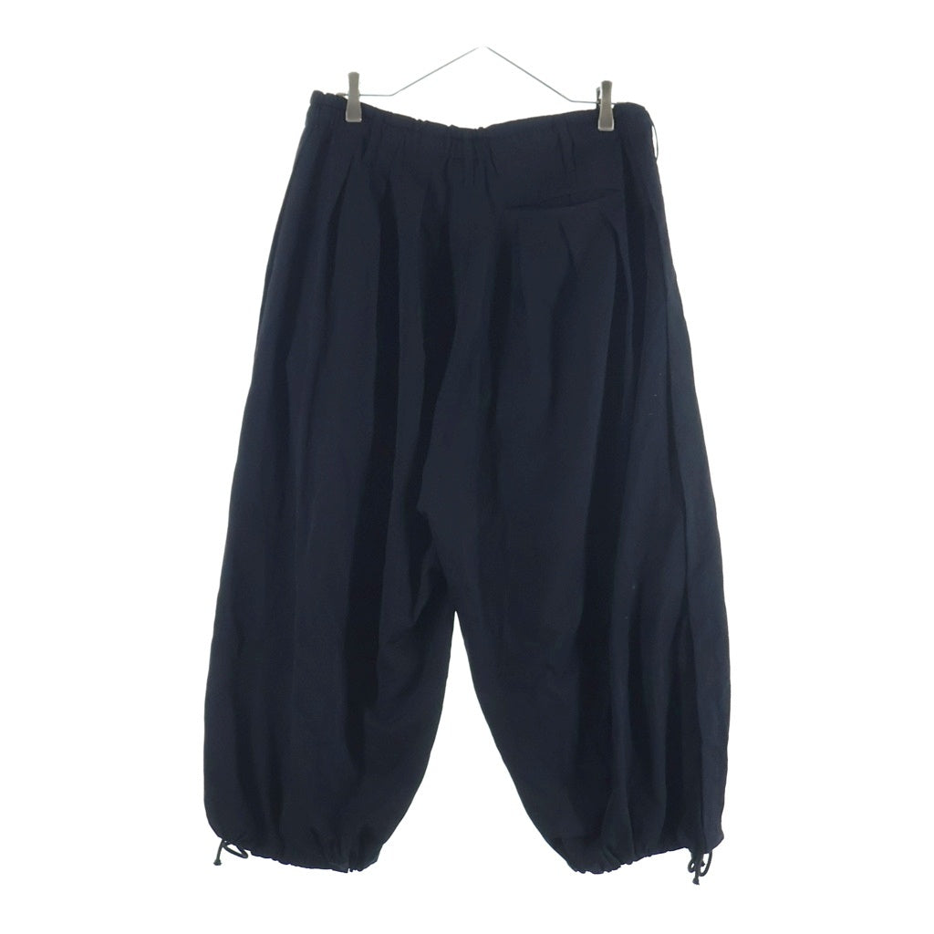 Ground Y(グラウンドワイ) WOOL GABARDINE BALLOON PANTS ウールギャバジンバルーンパンツ ブラック GA-P03-101