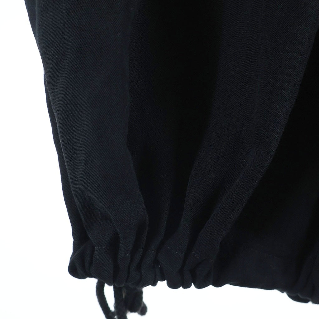 Ground Y(グラウンドワイ) WOOL GABARDINE BALLOON PANTS ウールギャバジンバルーンパンツ ブラック GA-P03-101