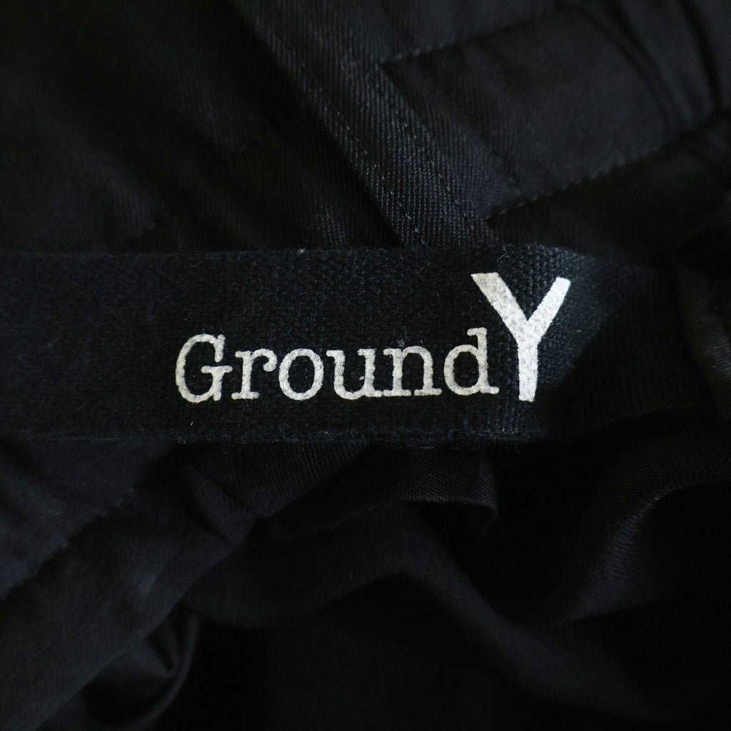 Ground Y(グラウンドワイ) WOOL GABARDINE BALLOON PANTS ウールギャバジンバルーンパンツ ブラック GA-P03-101