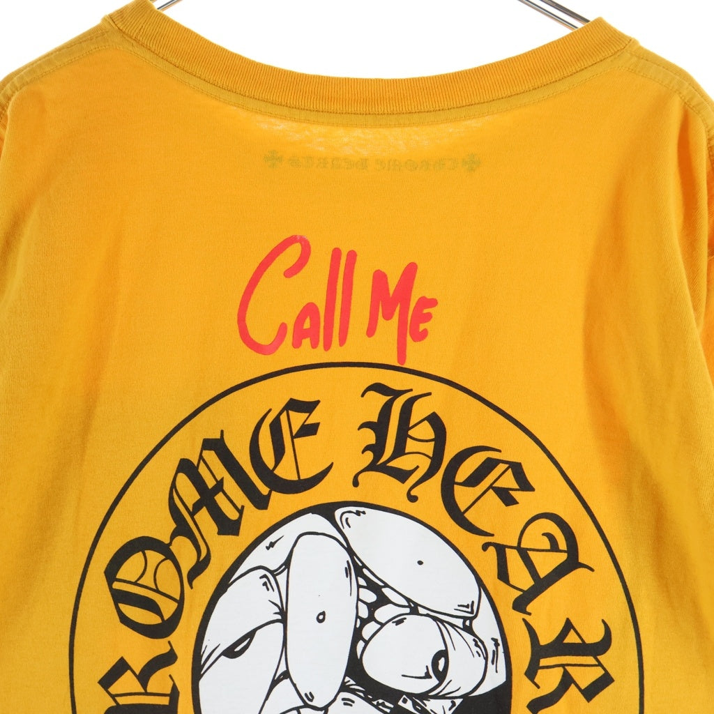 CHROME HEARTS(クロムハーツ) ×MATTY BOY PPO コールミー マスタード クルーネック長袖Tシャツ 長袖カットソー イエロー